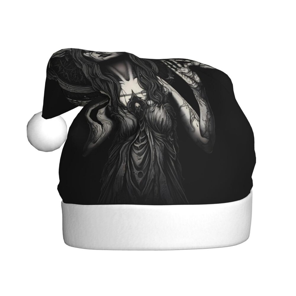 6865 Baphomet Satan Devil Christmas Hat for Adults, Santa Hats, Holiday Hat